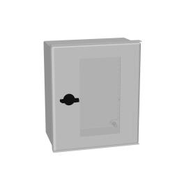 Cutie aplic. poliester+uşă transpar., Minipol, 300x250x140mm