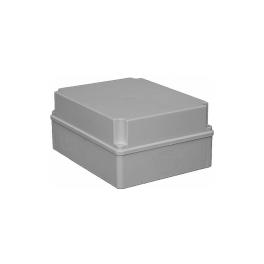 Cutie cu capac din PVC gri, LxlxA=198x148x96mm