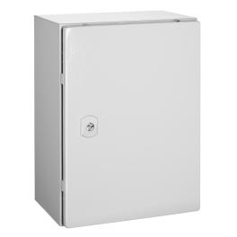 Cutie metalică+contrapanou, o uşă IP66 ÎxLxA=400x300x210mm