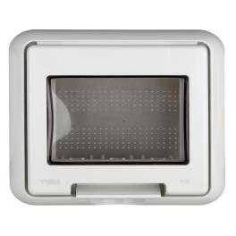 Cutie montaj ingropat,IP55,capac transparent,3M, alba