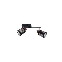 DELIA SPOT 2XE27 NEGRU
