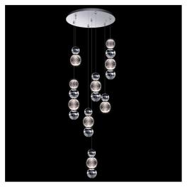 DIAMOND LED PENDANT 28W 3000K, CHROME