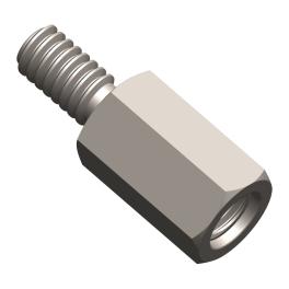 Distance bolt M6/WAF9, H=15mm