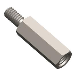 Distance bolt M6/WAF9, H=25mm