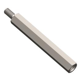 Distance bolt M6/WAF9, H=65mm
