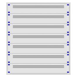 Distribution board insert KVN 60mm, 5-28K, 7-rows