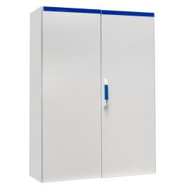 Dulap compact cu două uşi, 1600x1200x400mm, RAL 7035 IP54
