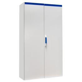 Dulap compact cu două uşi, 1800x1000x400mm, RAL 7035 IP54