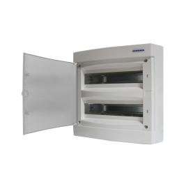 Dulap distrib. apl. 2 rând. 36UH, uşă din plastic alb mat