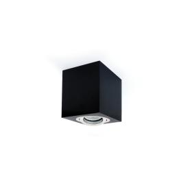 Edda Square-CL MR16, GU10, 10W, 230V, adjustable, negru