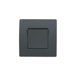 EL BASIC TG115 1 BUTTON CROSS WAY SWITCH GRAPHITE-