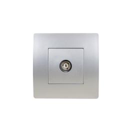 EL BASIC TZ111 TV ANTENNA SOCKET SILVER GREY-OLD