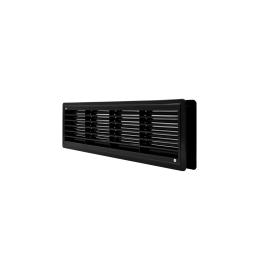 EL02-129 DOOR GRILLE 115x430MM, BLACK