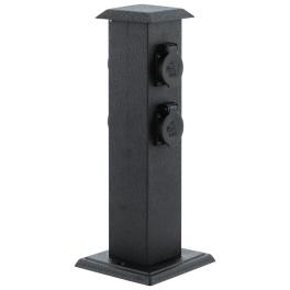 Electric Outlet "Park 4", otel/negru, IP44