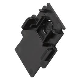 Element de capăt sina, 48V TRACK, negru