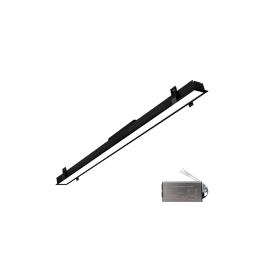 ELMARK PROFIL LED INGUST INGROPAT 1500mm 50W 3000K NEGRU + EMERGENCY KIT