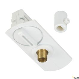 EUTRAC 1-faze track adaptor, alb incl. mounting accessory