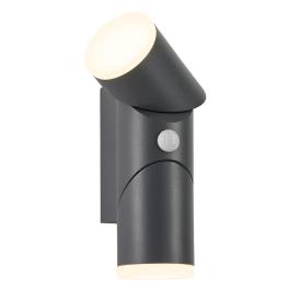 Evo LED Round Up/Down PIR 12,5W 750lm 3000K IP54 antracit