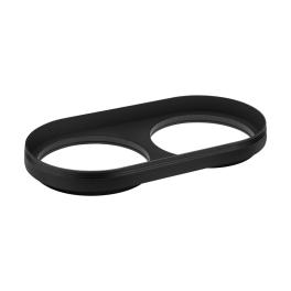 Ferronego Installation frame "111" round / 2-fach black