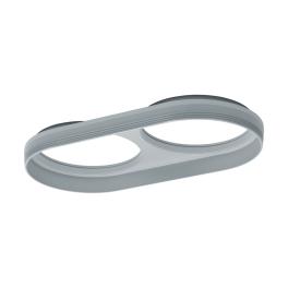 Ferronego Installation frame "111" round / 2-fach silver