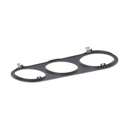 Ferronego Installation frame "111" round / 3-fach black