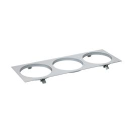 Ferronego Installation frame "111" square / 3-fach silver