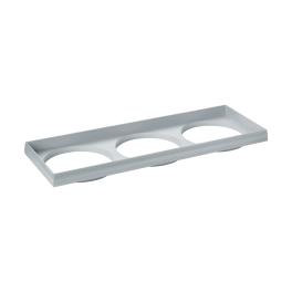 Ferronego Installation frame "111" square / 3-fach silver