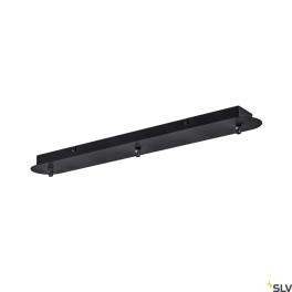 FITU triple ceiling plate, long, black