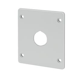 FLANGE FOR IND. BOARD WITH HOLE D22MM- 84X74MM