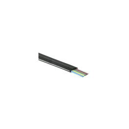 Flat Modular Cable, 6-wire, AWG26, Black, 100m