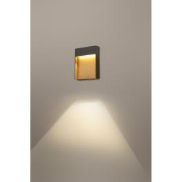 FLATT 460lm 3000/4000K 230V IP65 antracit