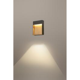 FLATT 500lm 3000/4000K 230V IP65 antracit