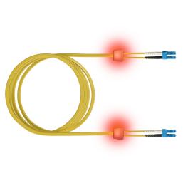 FO LED Patch Cord Premium, Duplex, LCD/LCD, E09/125, OS2, 2m