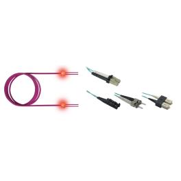 FO LED Patch Cord Premium, Duplex, LCD/LCD, G50/125, OM3, 5m