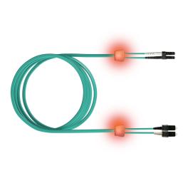 FO LED Patch Cord Premium, Duplex, LCD/SCD, G50/125, OM3, 2m