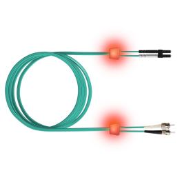 FO LED Patch Cord Premium, Duplex, LCD/ST, G50/125, OM3, 5m