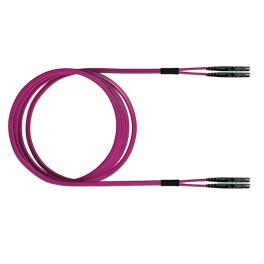 FO Patch Cord Premium, Duplex, E2000/E2000, G50/125 OM4, 5m