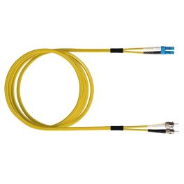 FO Patch Cord Premium, Duplex, LCD/ST, E09/125, OS2, 3m