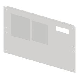 Front plate 3B10 sheet steel with cutout, 3 unit-wide