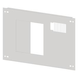 Front plate sheet steel with cutout 196x187mm, 2 unit-wide