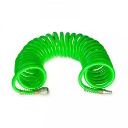 Furtun spiralat, cupla rapida 5m pu 8x12mm 1/4”