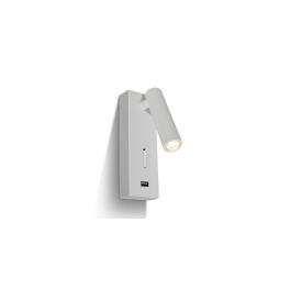 Hawk LED Switch + USB 3W 150lm 3000K 36° 220-240V IP20 alb