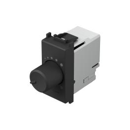 Insert dimmer cu buton rotativ, LED RLC 0-180W, 1M, negru