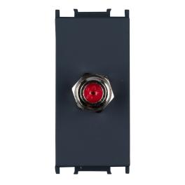 Insert priză antenă SAT 0dB, 1M, negru
