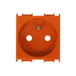 Insert priză cu pin PE,protecţie mărită,16A,cl. şurub,orange