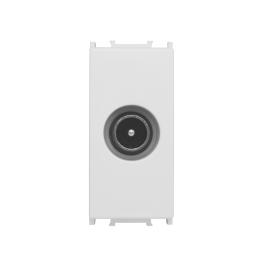 Insert priză TV de trecere, 10dB, 1M, alb