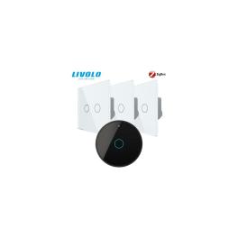 Intrerupatoare duble wireless Zigbee generatia noua + hub Zigbee, control de pe smartphone