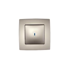 INTRERUPATOR CAP SCARA CU LED CITY CHAMPAGNE METALIZAT
