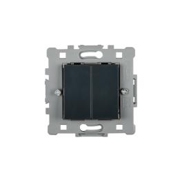 INTRERUPATOR CAP SCARA DUBLU SPLENDOR EL0611 NEGRU