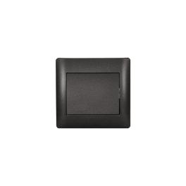 INTRERUPATOR CAP SCARA RHYME NEGRU METALIC